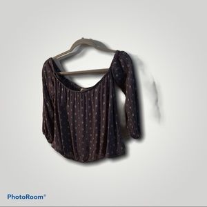 Abercrombie Off-the-Shoulder Sleeve Blouse - S